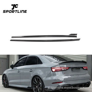 Carbon Fiber Side Skirts for Audi RS3 8V Sedan 2014-2020